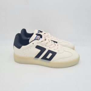 Back70 sneaker pelle bianca con logo nero