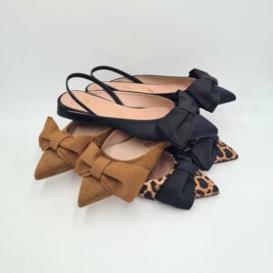 Divine Follie slingback bassa con fiocco