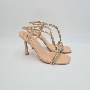 Albano Vanity sandalo gioiello Nude e Platino