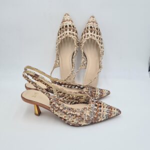 Exè slingback intrecciata multicolor