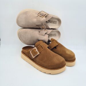 Colors of California sabot platform in suede