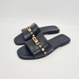 CIABATTA IN PELLE CON CHIUSARA HERMES