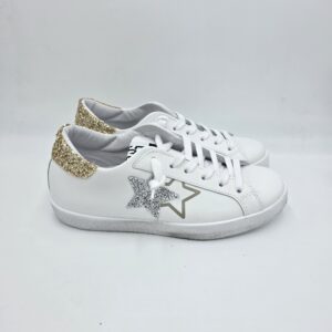 2Star sneaker Prime Star glitter Oro e Argento