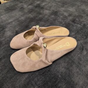 Sabot in camoscio nude