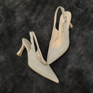 Divine Follie slingback tessuto lurex
