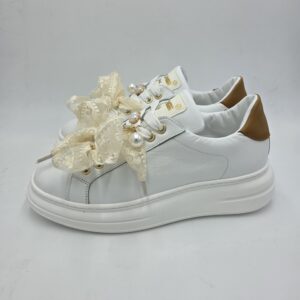 Meliné sneaker Zoe pizzo beige