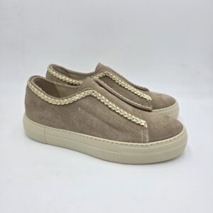 Crown slipon in camoscio