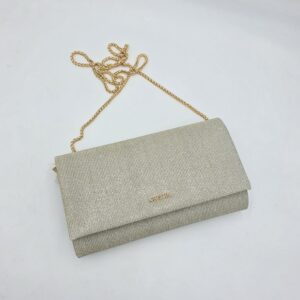 Pochette tessuto lurex Champagne