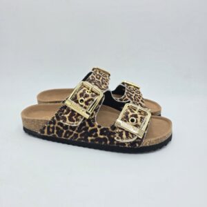 Colors of California ciabatta doppia fascia Leopard