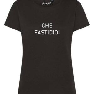 Hiconika T-Shirt slim "Che Fastidio" Nero