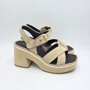 Bruno Premi sandalo incrociato suede Almond