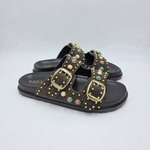 Mosaic ciabatta suede Brown