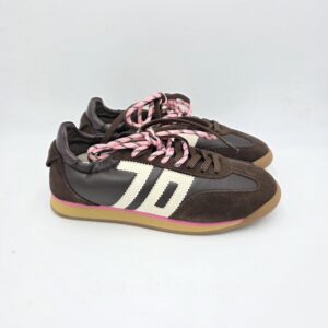 Back70 sneaker Rocket pelle Marrone e Rosa