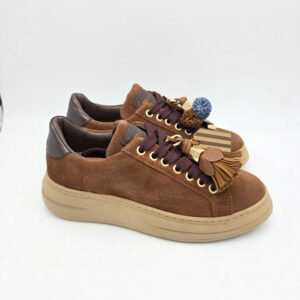 Melinè sneaker Diva suede Nocciola