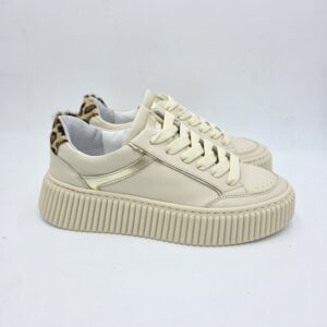 Melinè sneaker Riga pelle Latte
