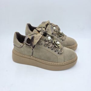 Melinè sneaker Dixie suede Taupe