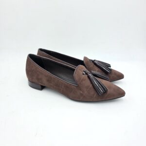 Loafer in ecosuede Marrone con nappine