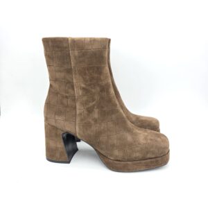 Bruno Premi stivaletto con plateau suede cocco Nocciola