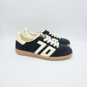 Back70 sneaker Cloud velvet Nero e Strass