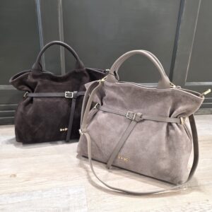 Mbrc borsa Alexia in camoscio e pelle