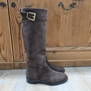 Stivale in ecosuede Marrone con fibbia