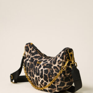 Twinset borsa hobo in stampa animalier