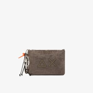 Sun68 pochette con tracolla Velvet Tortora
