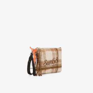 Sun68 pochette con tracolla Cali misto lana Cacao