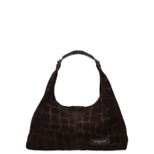 My Best Bag Ellisse croco suede Brown
